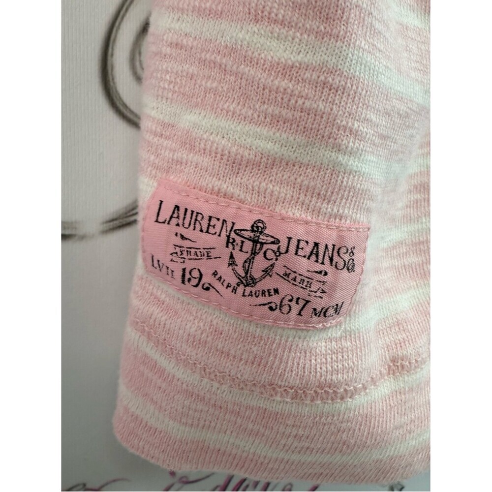 Lauren Ralph Lauren sweater hoodie Light Pink Half-Zip Hooded Pullover - Picture 4 of 14